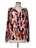 Emily Wonder 100% Polyester Pink Long Sleeve Blouse Size L - photo 1