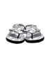Bebe Silver Flip Flops Size 7 - 8 - photo 2