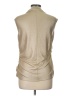 Rebecca Minkoff Metallic Solid Gold Sleeveless Top Size L - photo 2