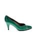Bruno Magli Color Block Green Heels Size 7 1/2 - photo 1