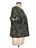 MELLODAY Animal Print Black Short Sleeve Blouse Size L - photo 4