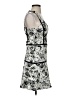 Parker Graphic Silver Cocktail Dress Size S - photo 4