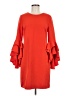 Milly Red Orange Cocktail Dress Size 8 (estimated) - photo 1