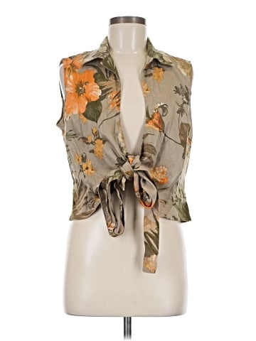 Carlisle Sleeveless Button-Down Shirt (view 1)