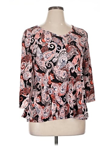 Roz & Ali 3/4 Sleeve Blouse (view 1)