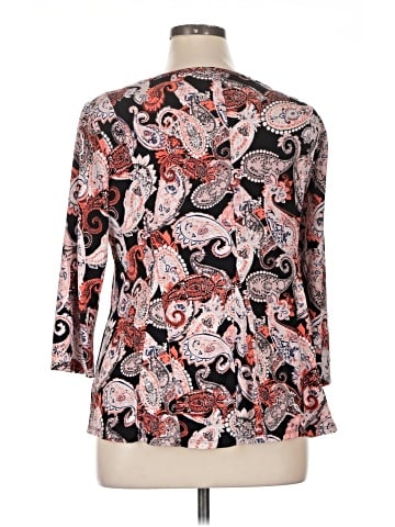 Roz & Ali 3/4 Sleeve Blouse (view 2)