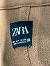 Zara 100% Polyester Brown Coat Size S - photo 6