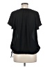 Joie 100% Silk Black Short Sleeve Silk Top Size M - photo 2