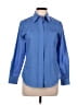 Foxcroft Blue Long Sleeve Button-Down Shirt Size 8 (petite) - photo 1