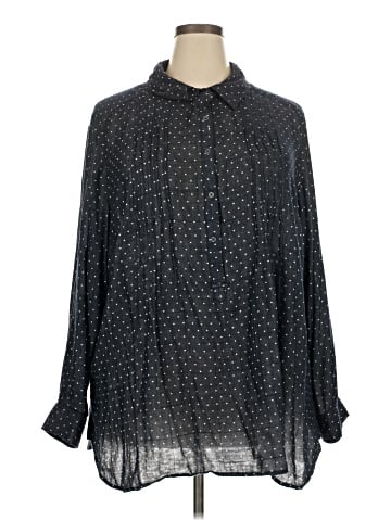 Vintage America Blues Long Sleeve Blouse (view 1)