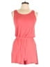 Pink Rose Solid Pink Orange Romper Size L - photo 1