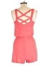 Pink Rose Solid Pink Orange Romper Size L - photo 2