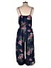 Gap 100% Rayon Floral Blue Jumpsuit Size M - photo 2