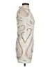 Jovani 100% Polyester Metallic Ivory Cocktail Dress Size 2 - photo 4