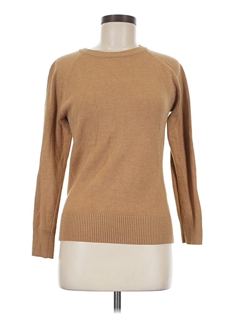 Pre-owned French Connection Long Sleeve Turtleneck In Tan