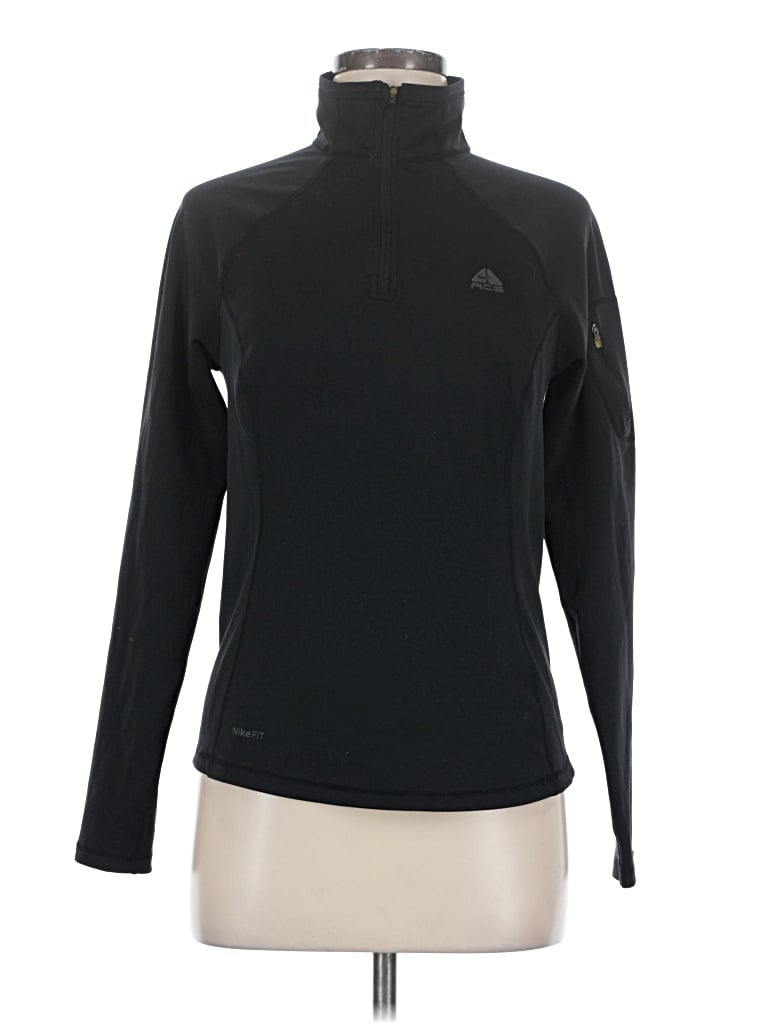 Pre-owned Nike Turtleneck Sweater In Black