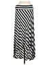 Studio 253 Stripes Silver Black Casual Skirt Size M - photo 1