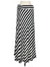 Studio 253 Stripes Silver Black Casual Skirt Size M - photo 2