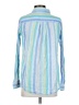 St. John's Bay Stripes Blue Long Sleeve Button-Down Shirt Size S - photo 2