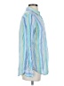 St. John's Bay Stripes Blue Long Sleeve Button-Down Shirt Size S - photo 4