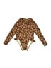 Gap Animal Print Brown One Piece Swimsuit Size 3T - photo 2