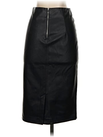 Zara Basic Faux Leather Skirt (view 2)