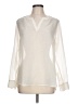 Express 100% Polyester Ivory Long Sleeve Blouse Size L - photo 1