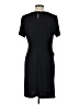 Nine West 100% Polyester Solid Black Casual Dress Size L - photo 2