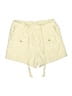Elevenses Solid Yellow Shorts Size M - photo 1