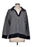T by Talbots 100% Cotton Stripes Blue Sweatshirt Size 12 (X) - photo 1