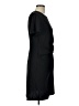 Nine West 100% Polyester Solid Black Casual Dress Size L - photo 4