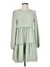 Originality Solid Green Casual Dress Size XS - photo 1