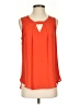 Pleione Orange Sleeveless Blouse Size S - photo 1