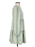 Originality Solid Green Casual Dress Size XS - photo 4