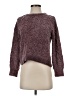 Pink Rose 100% Polyester Tweed Burgundy Pullover Sweater Size S - photo 1