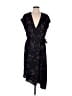 Joie 100% Polyester Print Black Cocktail Dress Size M - photo 1
