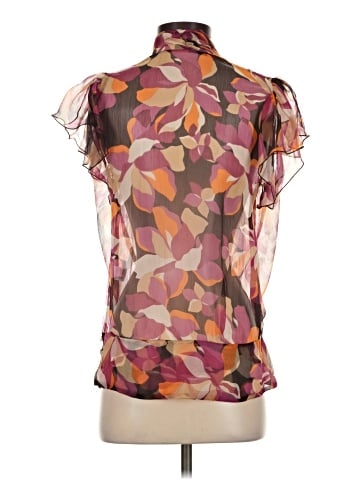 Laundry by Shelli Segal Short Sleeve Silk Top (view 2)