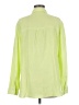 Lisa Todd Color Block Green Long Sleeve Blouse Size M - photo 2