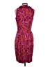 Taylor 100% Polyester Paisley Burgundy Cocktail Dress Size 4 - photo 2