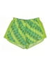 Reebok 100% Polyester Graphic Green Athletic Shorts Size S - photo 1