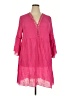 Unbranded Pink 3/4 Sleeve Top Size 2X - photo 1