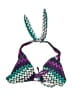Old Navy 100% Nylon Chevron-herringbone Purple Swimsuit Top Size XS - photo 1