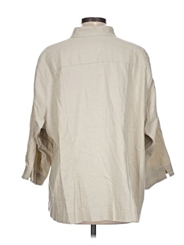 Cj Banks 3/4 Sleeve Button-Down Shirt (view 2)