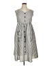 BLOOMCHIC Stripes Gray Casual Dress Size 14 - 16 - photo 1