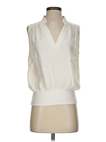 FRAME Sleeveless Silk Top (view 1)