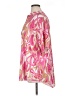 Unbranded 100% Polyester Paisley Pink Short Sleeve Blouse Size 1X (estimated) - photo 5