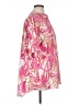 Unbranded 100% Polyester Paisley Pink Short Sleeve Blouse Size 1X (estimated) - photo 4