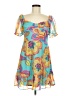 GB 100% Polyester Paisley Teal Cocktail Dress Size M - photo 1