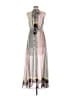 Ark & Co. 100% Polyester Print White Casual Dress Size M - photo 2