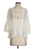 O'Neill 100% Viscose Ivory 3/4 Sleeve Blouse Size S - photo 1